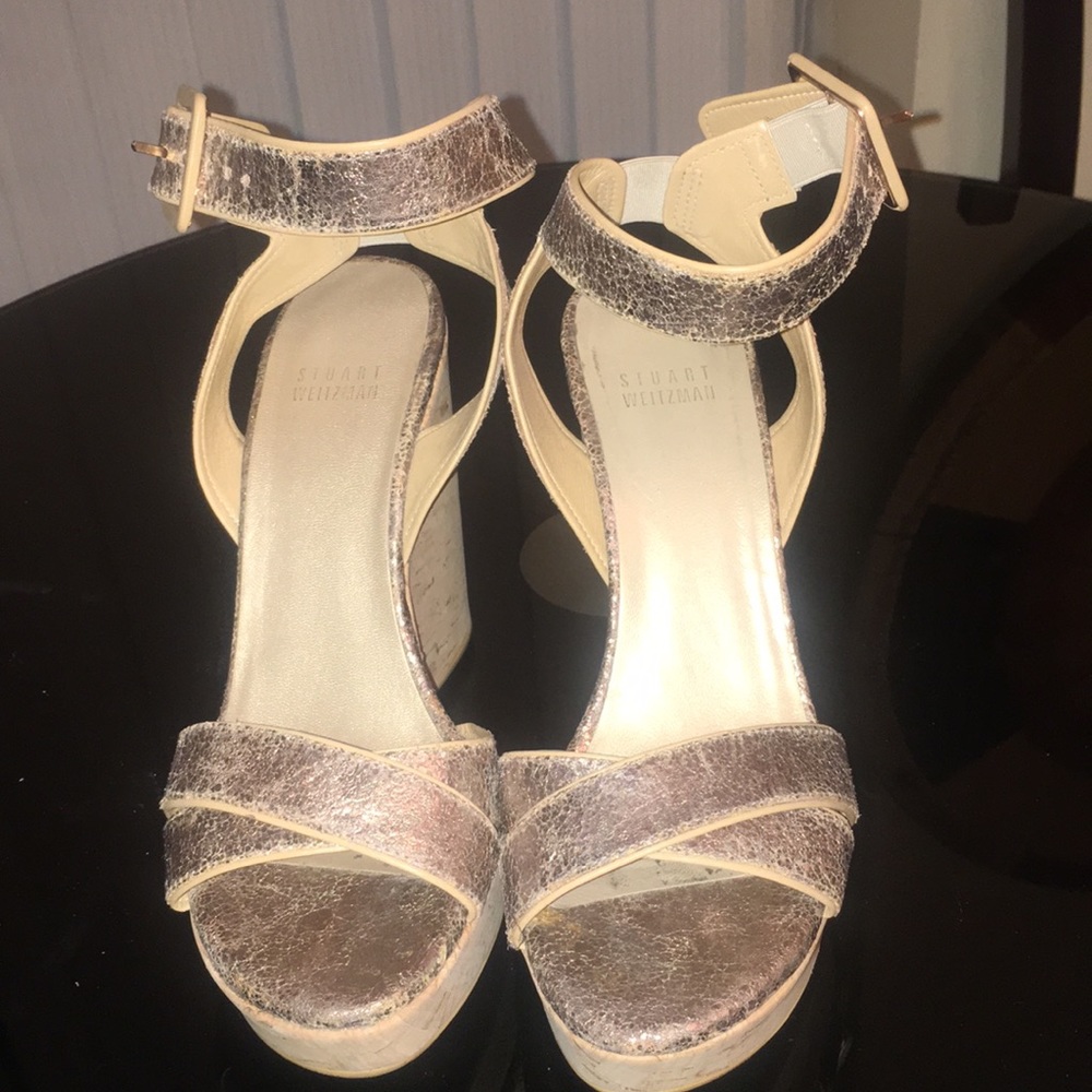 Never worn Stuart Weitzman wedges!